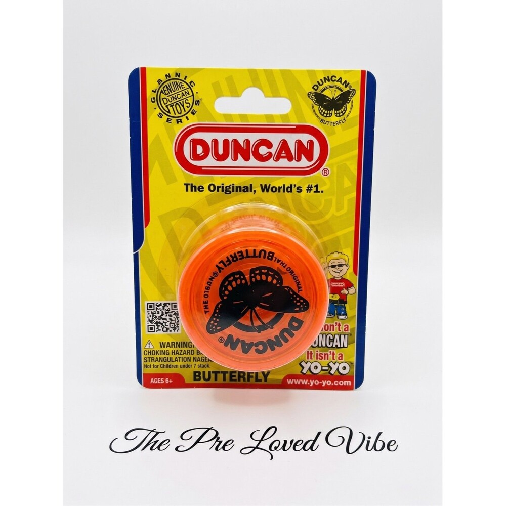 Duncan Butterfly YoYo The Original World's #1 Beginner Orange Damaged Package